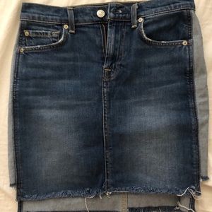 Denim skirt 7 for all mankind